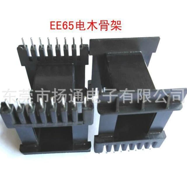 EE65 High-Power Bobbin EE65 High-Frequency Transformer Bobbin Horizontal 8+8 Bakelite Material