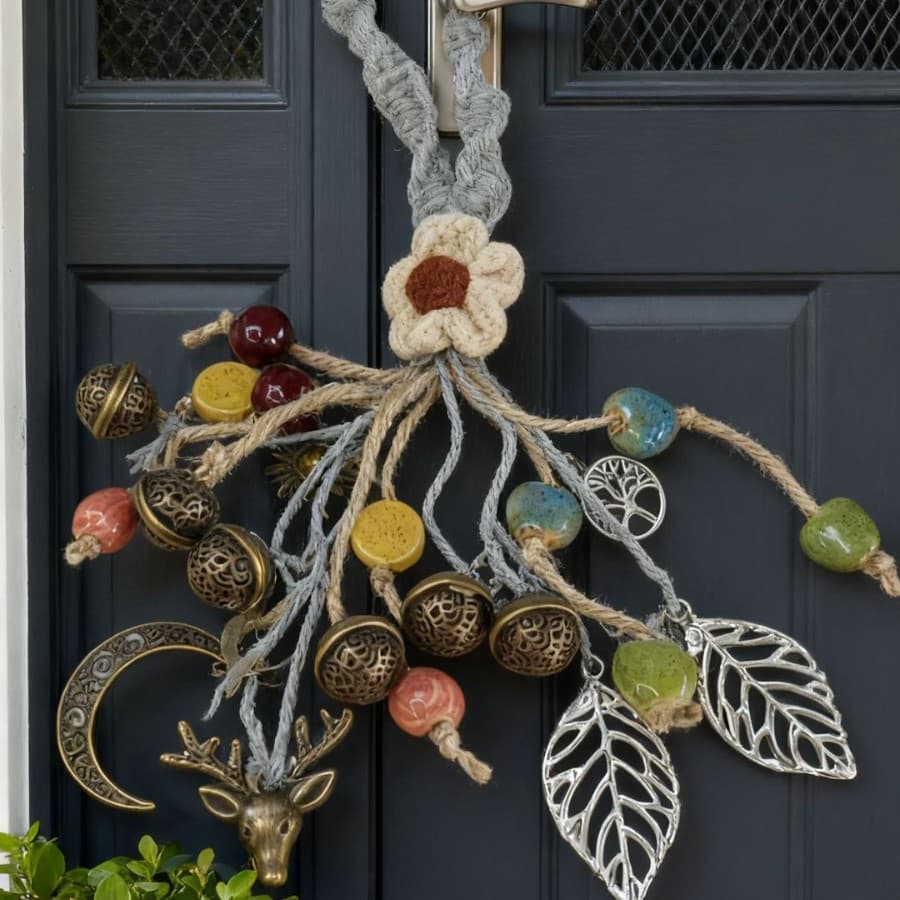 Hand-woven flower bells / witch protection bells / vintage protection bells / temu supply