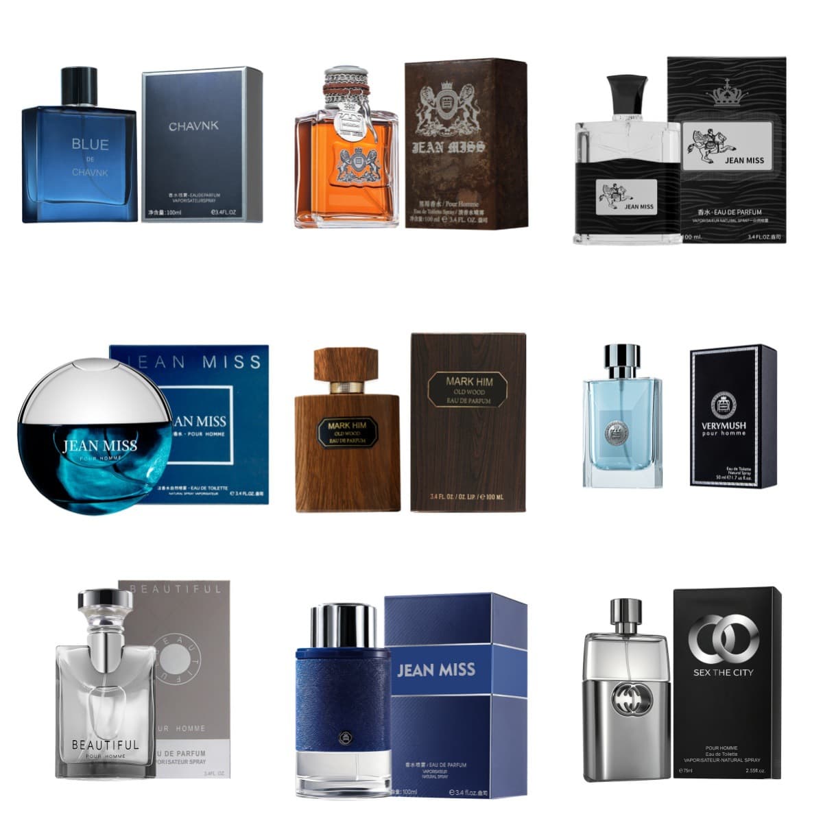 Douyin's popular azure men's perfume, dirty words, sinful love earth cologne, high-end perfume, live broadcast, cross-border perfume