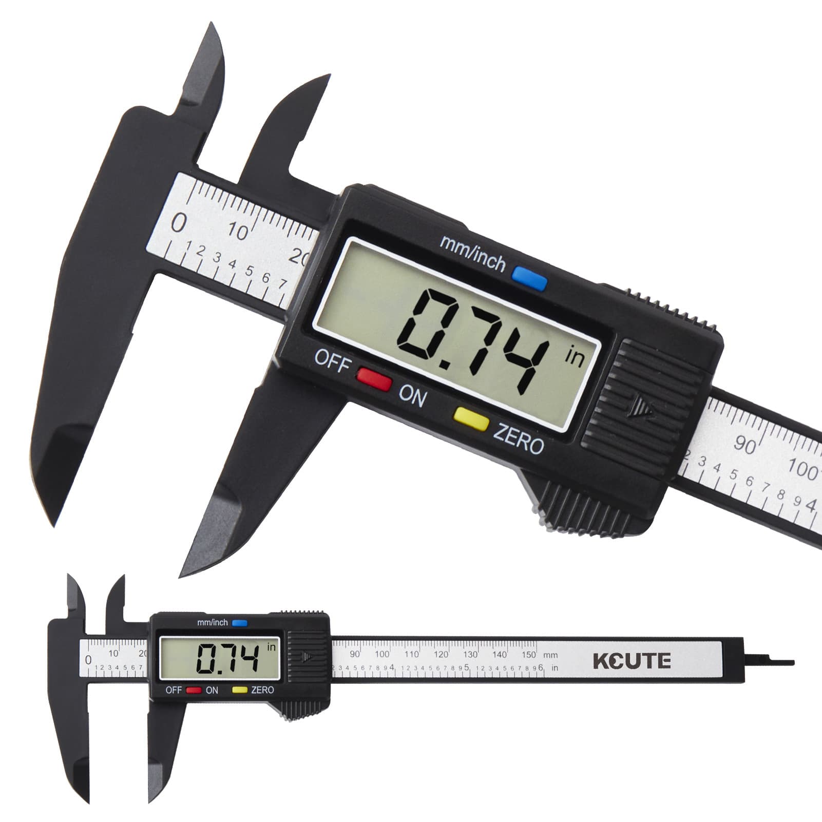 High-precision digital display electronic vernier caliper jade jade jewelry bracelet measurement plastic household small ruler