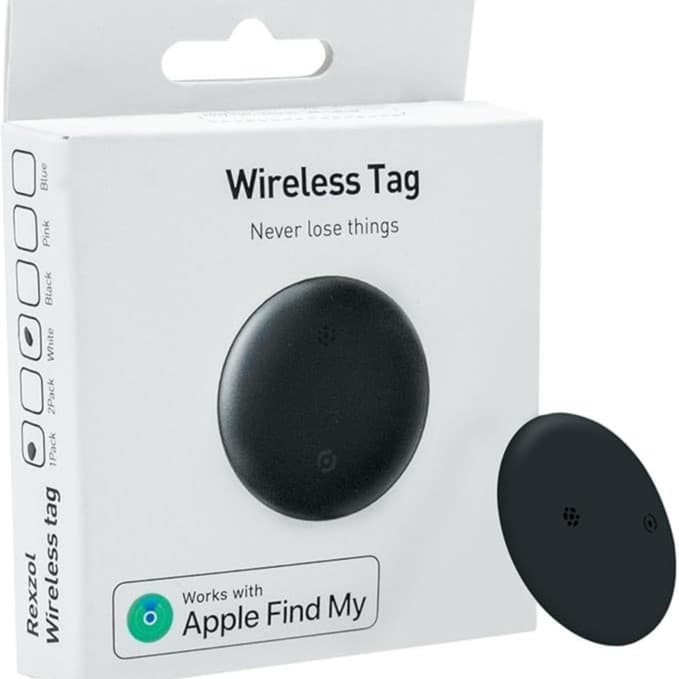 Findmy Certified Anti-Loss Tracker Round Locator Pet GPS Tracker AirTags Compatible with Android and Apple