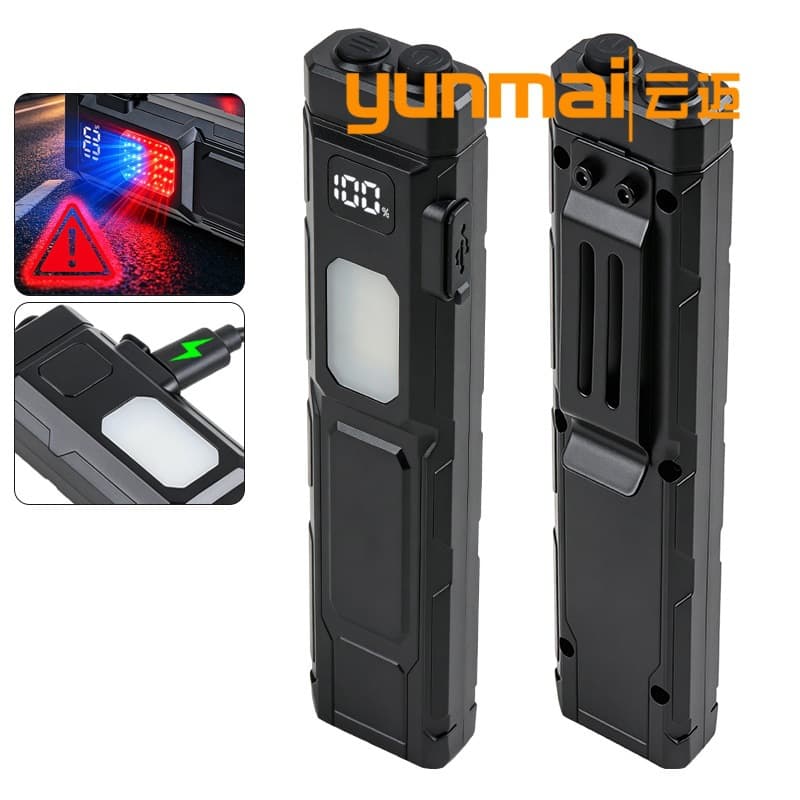 Cross-border new product COB LED flashlight with pen clip EDC bright light flashlight compact portable long battery life outdoor flashlight