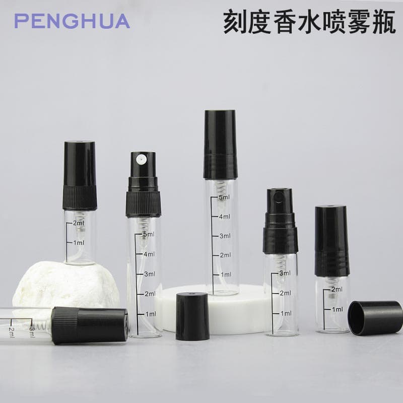 Sample Perfume Refillable Bottle 2ml 3ml 5ml Graduated Perfume Bottle Spray Glass Bottle Perfume Spray Bottle