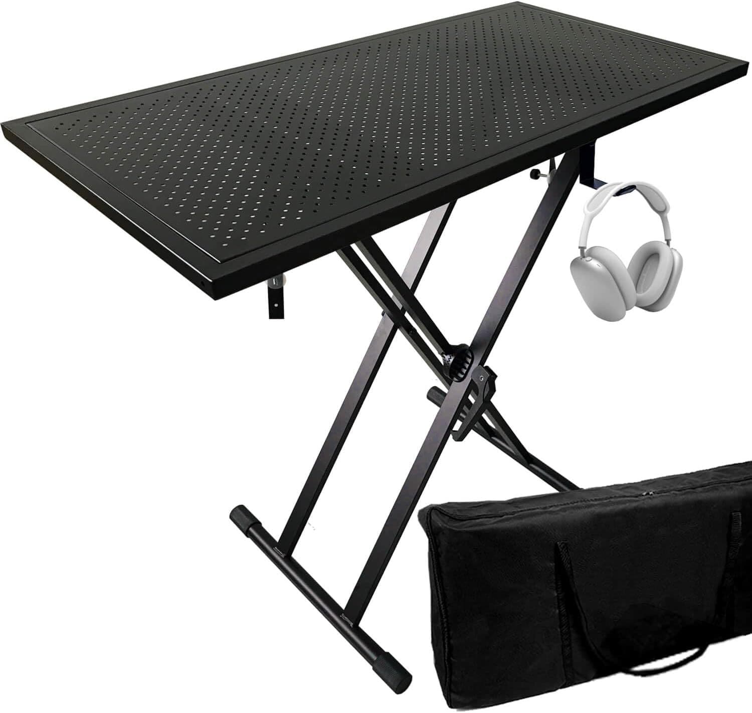 JILLSKY DJ Desktop Stand Audio Mixer Stand Portable Booth - 35 in x 17.3