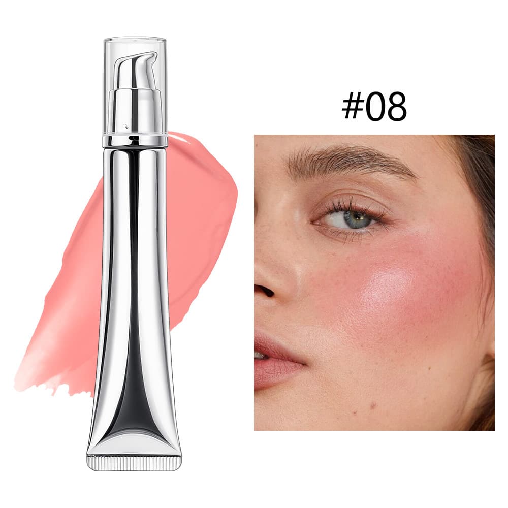 Cross-Border Liquid Blush Cream Moisturizing Natural Fit Soft Tube Blush Long-Lasting Matte Multi-Functional Blush Nologo