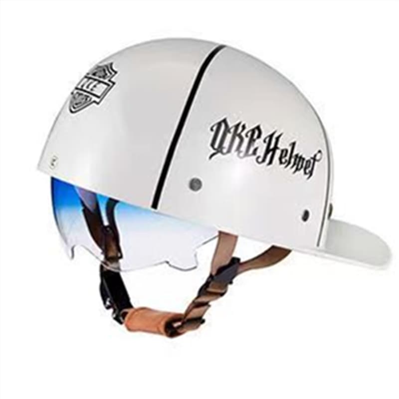 3C Certified Motorcycle Scooter Half Helmet Retro Men's Lightweight Women's Fashion Bike Helmet