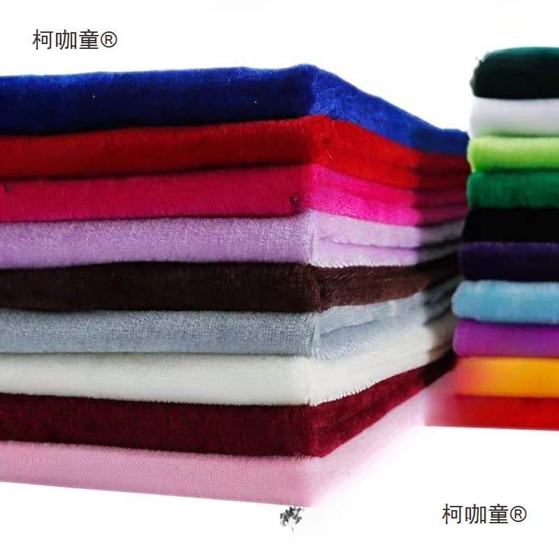 Velvet Fabric Stage Curtain Street Stall Table Velvet Fabric Wedding Background Red Velvet Fabric with Metabo