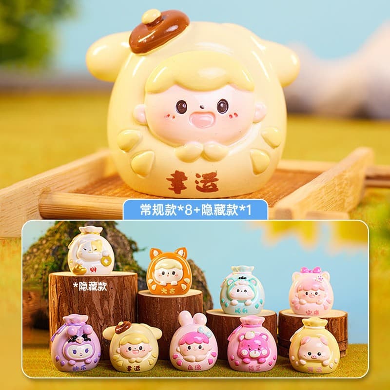 Animal party blind box end box creative girly heart cute figure men and women gifts office desk decoration resin ornaments