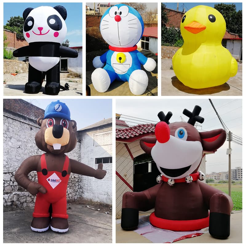 Inflatable Card Ventilation Model Large Outdoor Simulation Fixed Walking Plush IP Character Mascot Shopping Mall Decoration Model