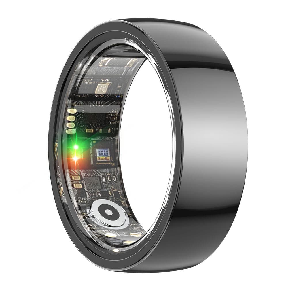 New Ceramic R1000 Smart Ring Sleep Heart Rate Blood Pressure Health Multi-Sport Remote Care