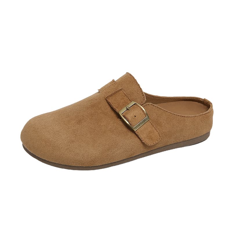 2026 Summer New Birkenstock Style Korean Version Women's Student Slip-On Half Mule Casual Shoes Street Style Y02