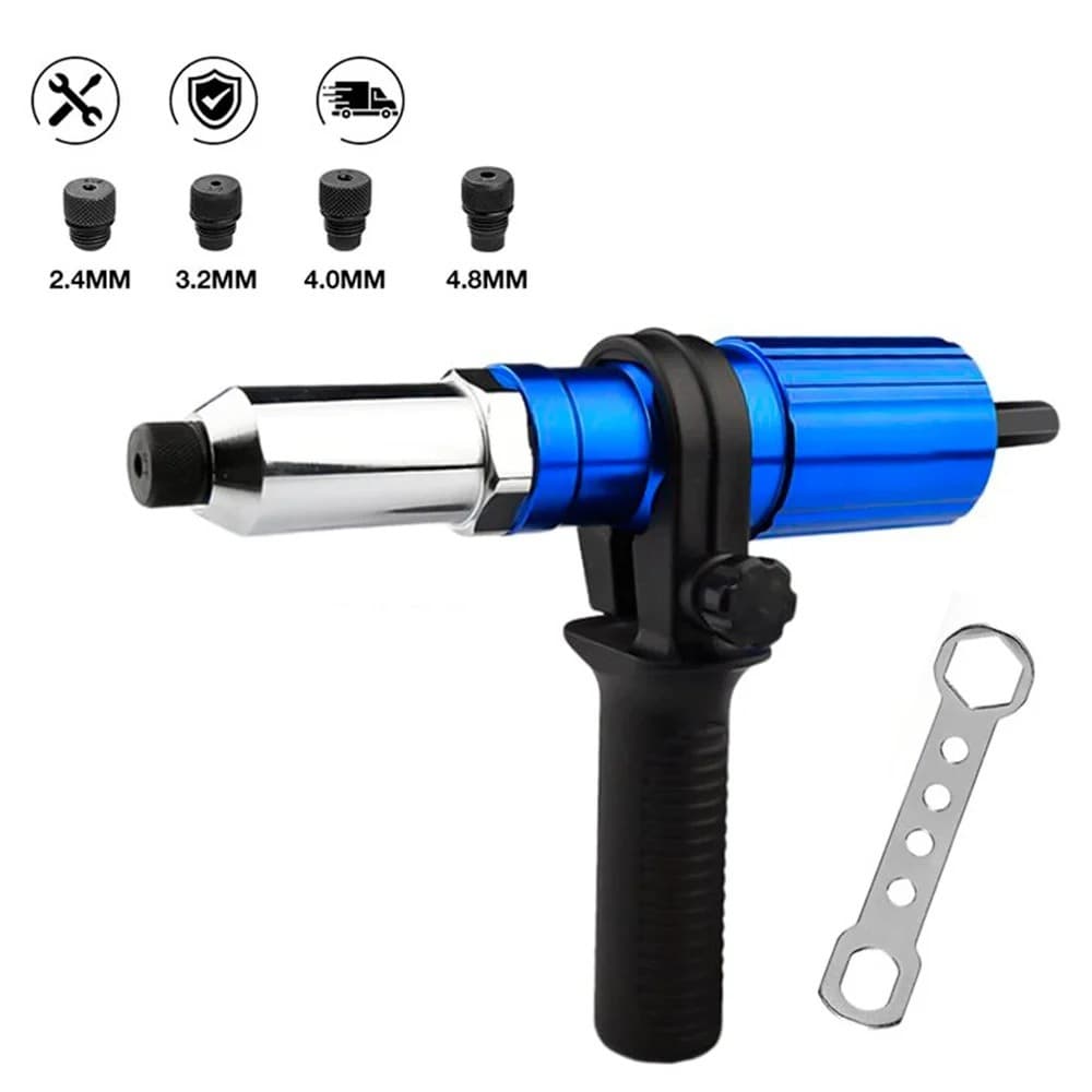 Cross-border Electric Rivet Gun Automatic Riveting Gun Nut Gun Electric Ram Gun Converter Head Pull Rivet Gun