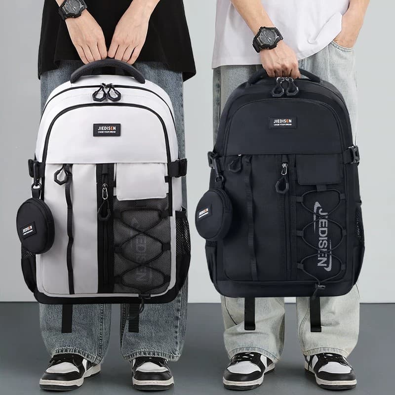 Edison Lightweight Spine Protection Large Capacity Backpack for Middle School Students, Casual Daypack for High School