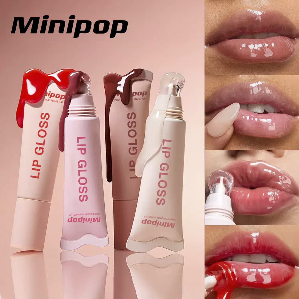 6-color cross-border hot-selling MINIPOP lip balm Amazon AliExpress best-selling makeup lip oil foreign trade beauty makeup glossy
