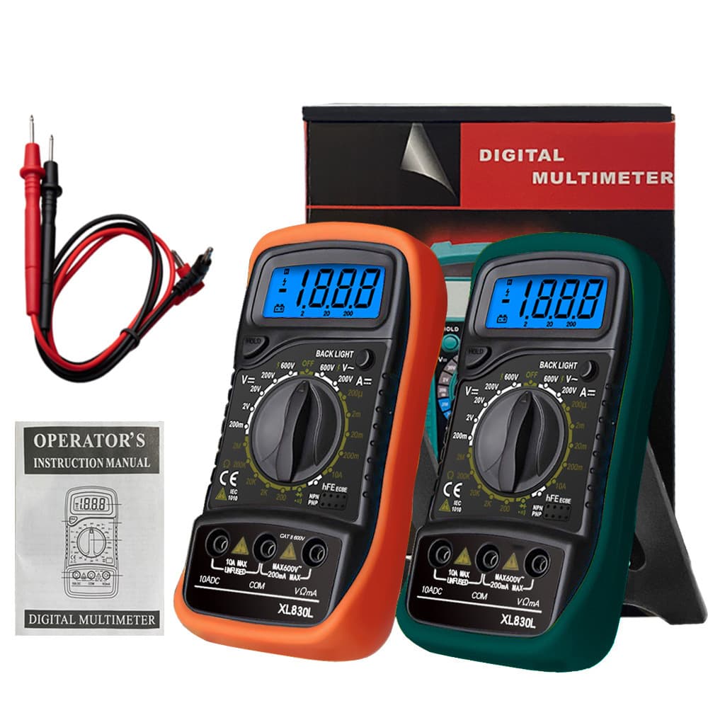 Digital multimeter XL830L portable high-precision digital display universal watch with backlight electrician multi-function instrument