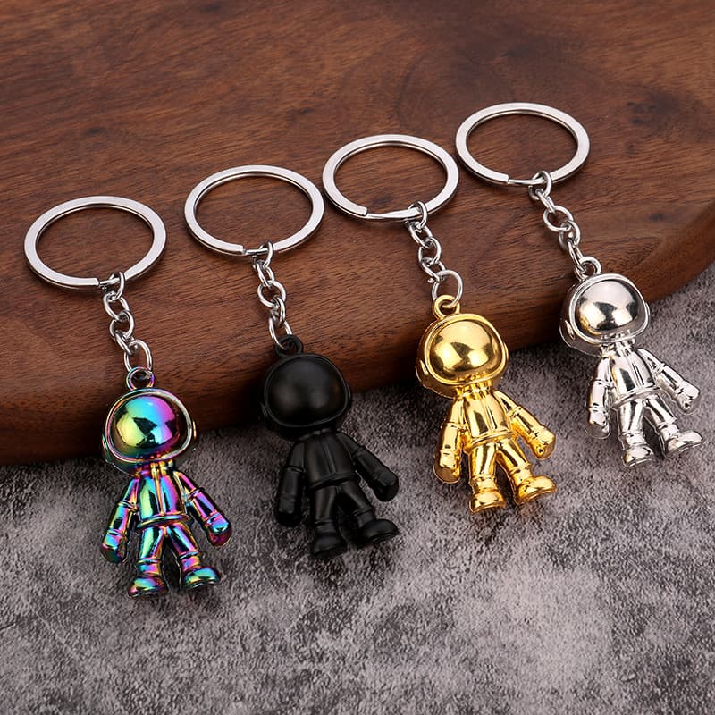 Popular metal astronaut robot astronaut key chain creative gift key ring chain pendant key chain