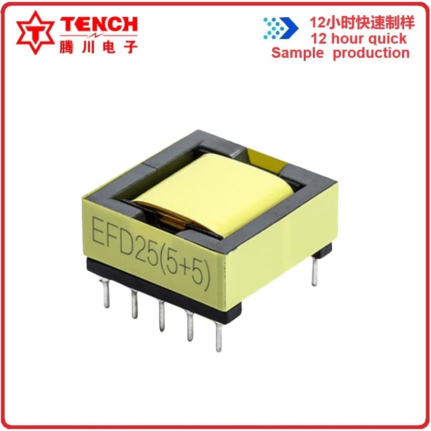 Tengchuan EFD25 Horizontal 5+5 USB Fast Charger Air Purifier High-Frequency Transformer UL Insulation System