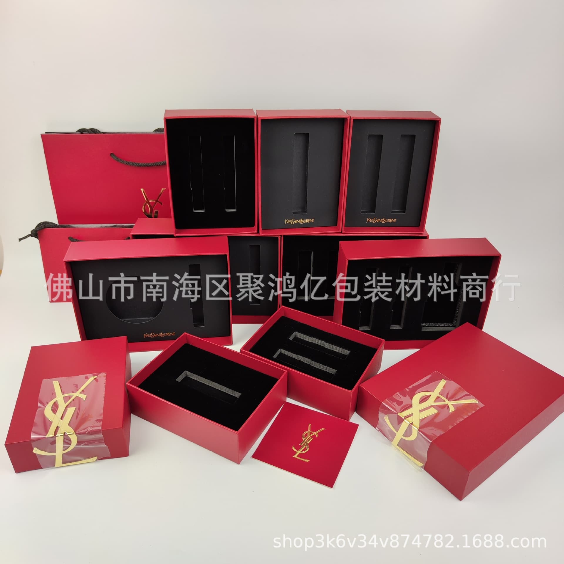 Counter Love Limited Edition Embossed Lipstick Box Saint Laurent YSL Mini Gold Bar Lipstick Cushion Case Packaging Box Perfume Box