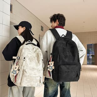 New Style Korean Ins Utility Trend Couple Backpack Large Capacity Middle and High School Student Cushioned Laptop Backpack