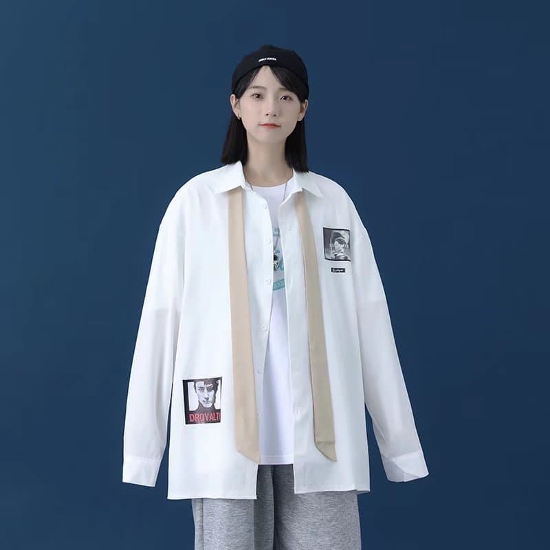 Summer Men's Light Luxury Long Sleeve Shirt, Korean Fashion Hong Kong Style, Elegant and Handsome Coat
