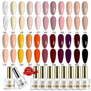 Cross-border Nail Gel Polish Set 24 Colors UV Gel 8ML Full Color Series In Stock Nail Polish