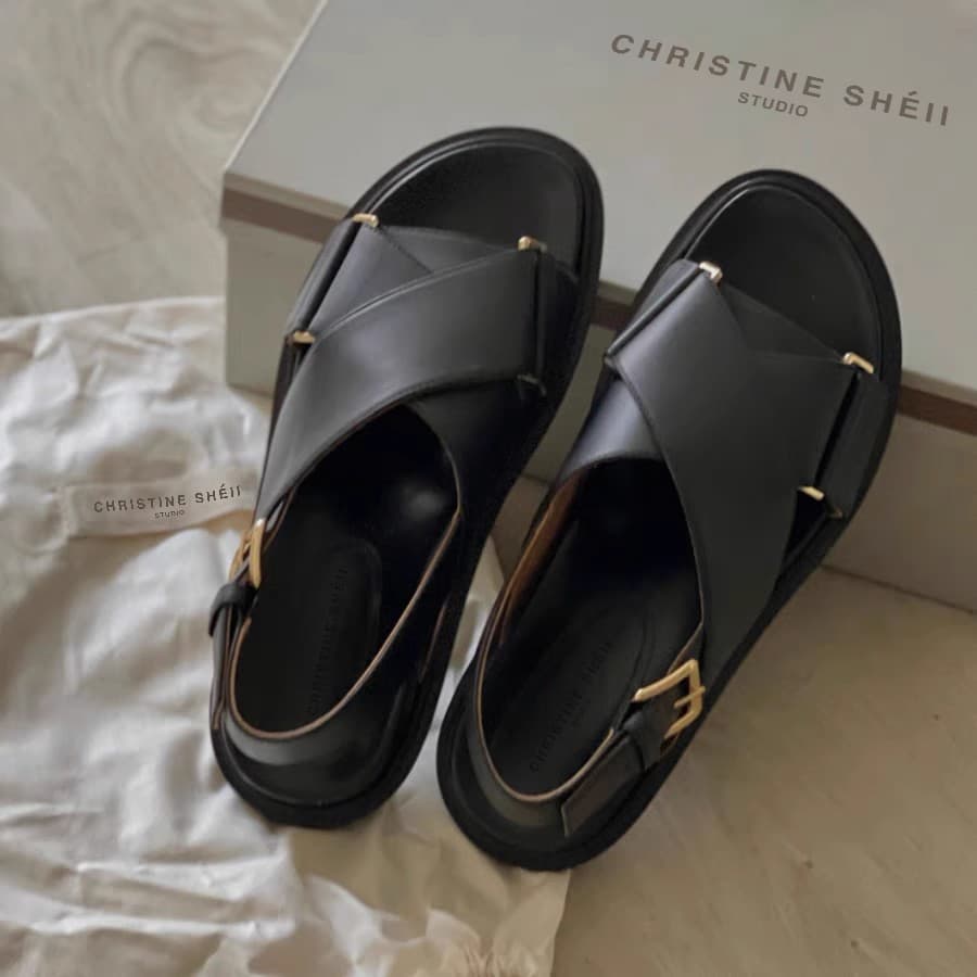 In Stock ~ Sizes 35-44 Versatile Open-Toe Platform Sandals for Women, Summer Fairy Style, Slimming Look, Roman Sandals for Women