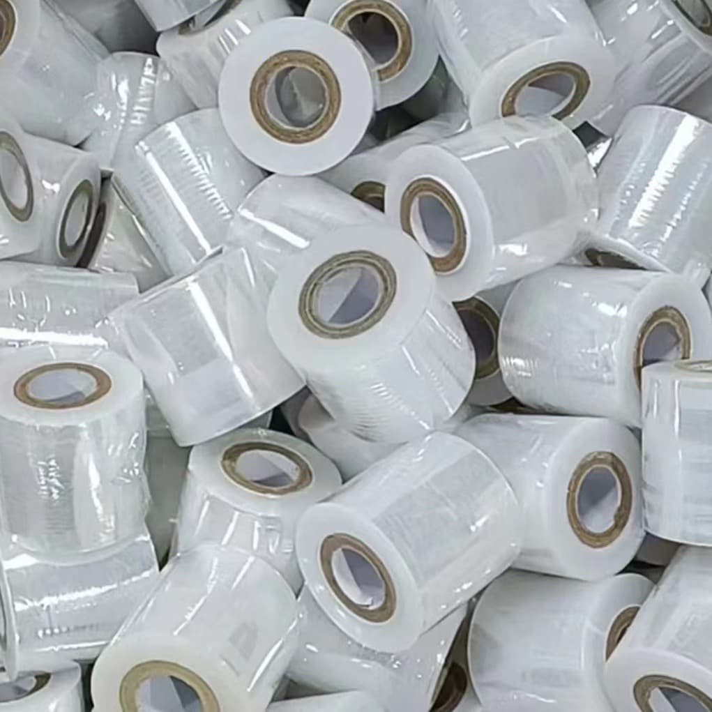 PE Small Roll Stretch Film, Packing Film, Thickened Industrial Cling Film, Transparent Self-Adhesive Protective Stretch Film
