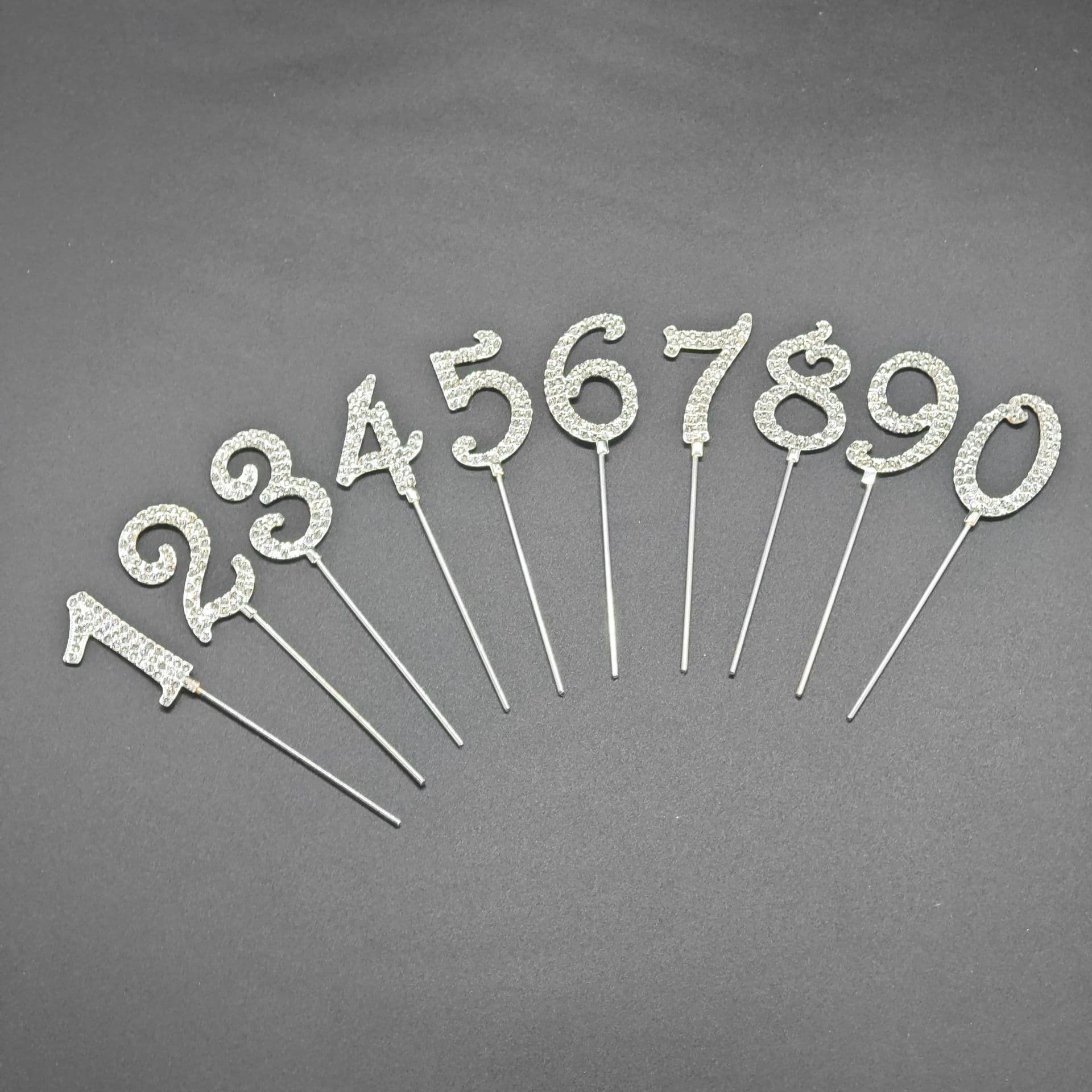 Mother's Day Baking Desserts Birthday Cake Number Toppers 0123456789 Cake Decoration Plugins Wholesale
