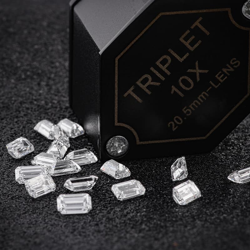 Cultured diamond HPHT laboratory diamond loose stone Special-shaped small broken diamond pear-shaped rectangular marquise DEF/VS loose stone