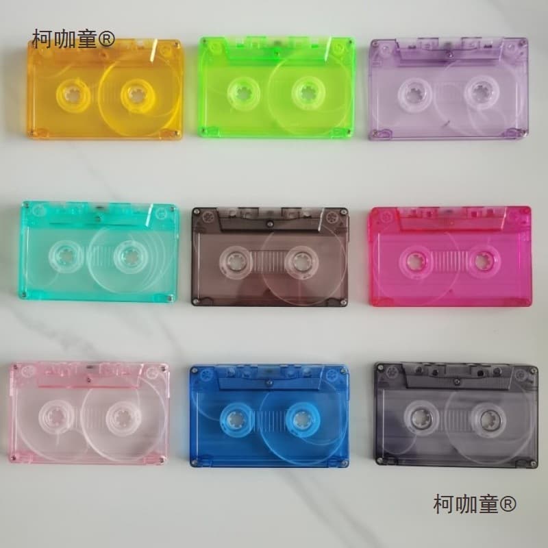 Brand new cassette cases, colored cassette cases, decorative cassette cases, cassette cases without inner cores, no outer box, Metabo.