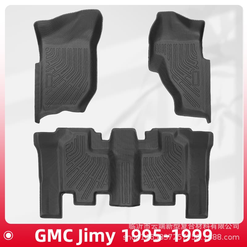 TPE Floor Mats and Trunk Liner for GMC Jimmy 1995-1999 3D All-Weather Material