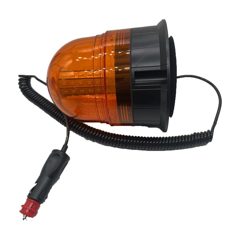 12-24V Forklift Strobe Warning Light, Strong Magnetic, Ultra-Bright LED Alarm Light, Rotating Flashing Light for Tractor and School Bus