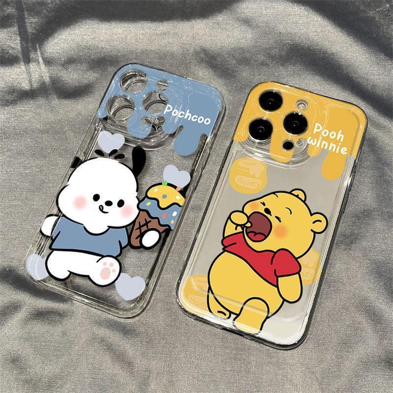 Cute Cartoon Anime Case for Apple 15/14 iPhone13/12/11 Pro Max Transparent 16 Pro