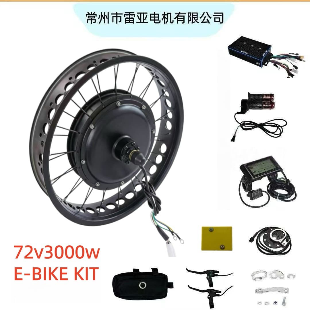Cross-border hot sale 20*4.0 48- 72V3000W snowmobile rear drive kit SW900 LCD instrument