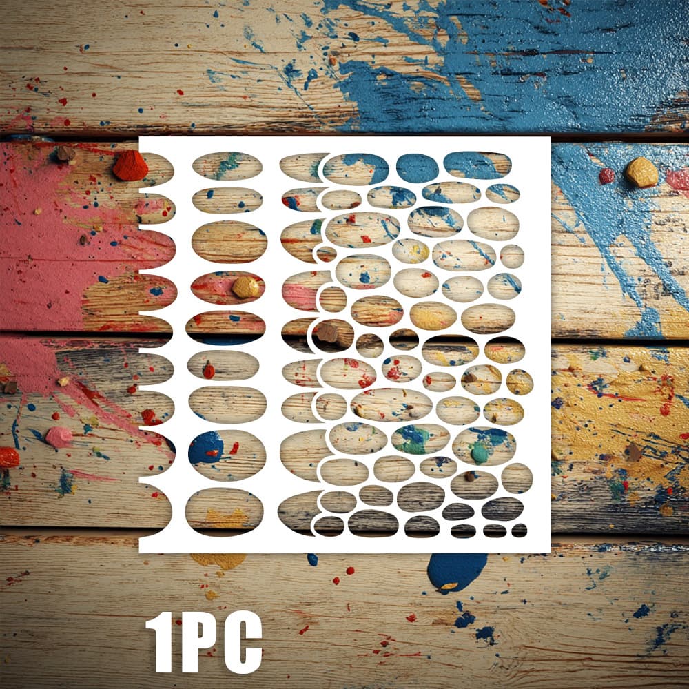 Painting Template Ellipse Pattern Cross-border Hot Selling Drop Shipping Painting Hollow Template Wall Painting Hand Account Decoration Masking Wholesale