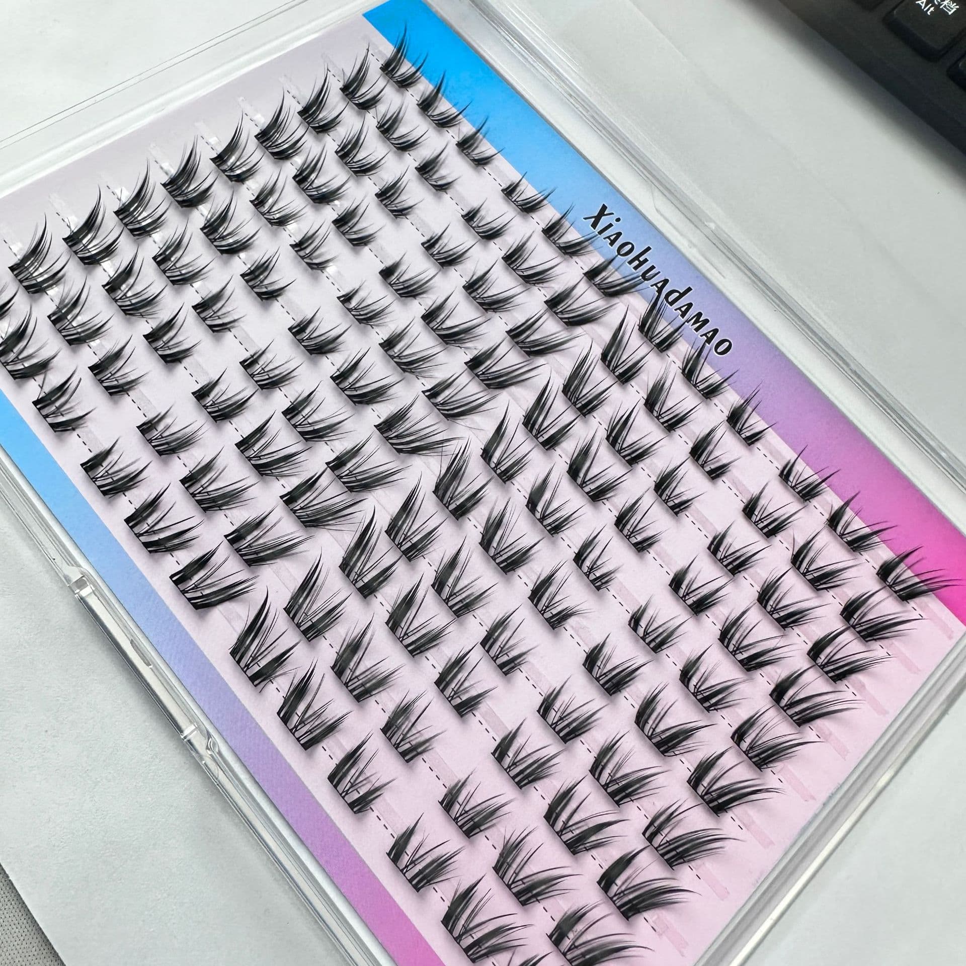 Cross-border foreign trade small flower big cat large capacity ten rows of segmented false eyelashes boxed three-dimensional curling comfortable