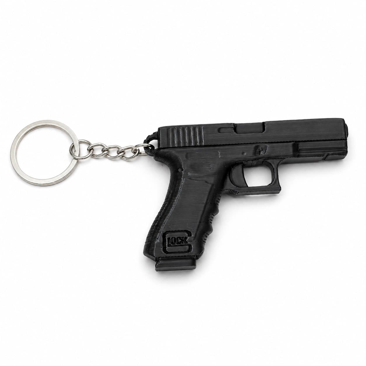 Cross-border Hot-selling Pistol Keychain Tactical Style Men's Keychain Creative Stress Relief Gift