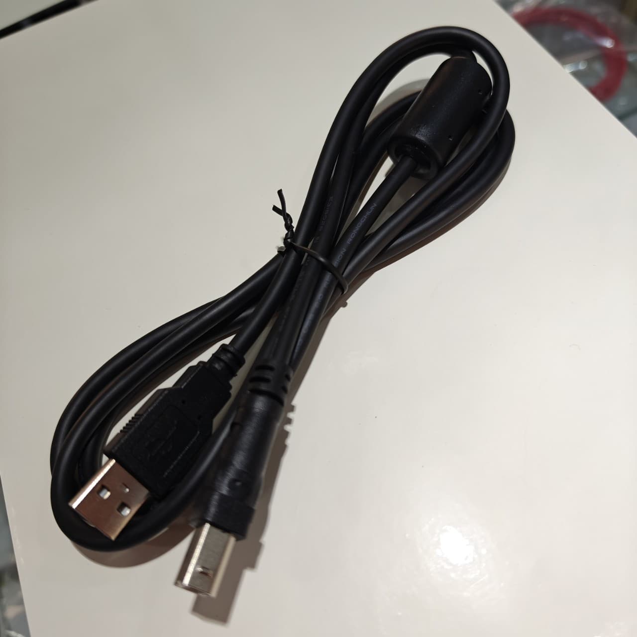 Factory direct sales printing cable AM to BM with genuine magnetic ring, pure copper braided wire.
