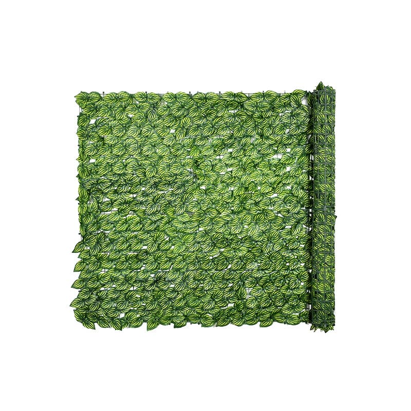 Artificial Green Leaf Fence Vine Plant Decoration for Balcony, Courtyard, Ceiling, and Fence - Pothos Leaf Fake Hedge Net