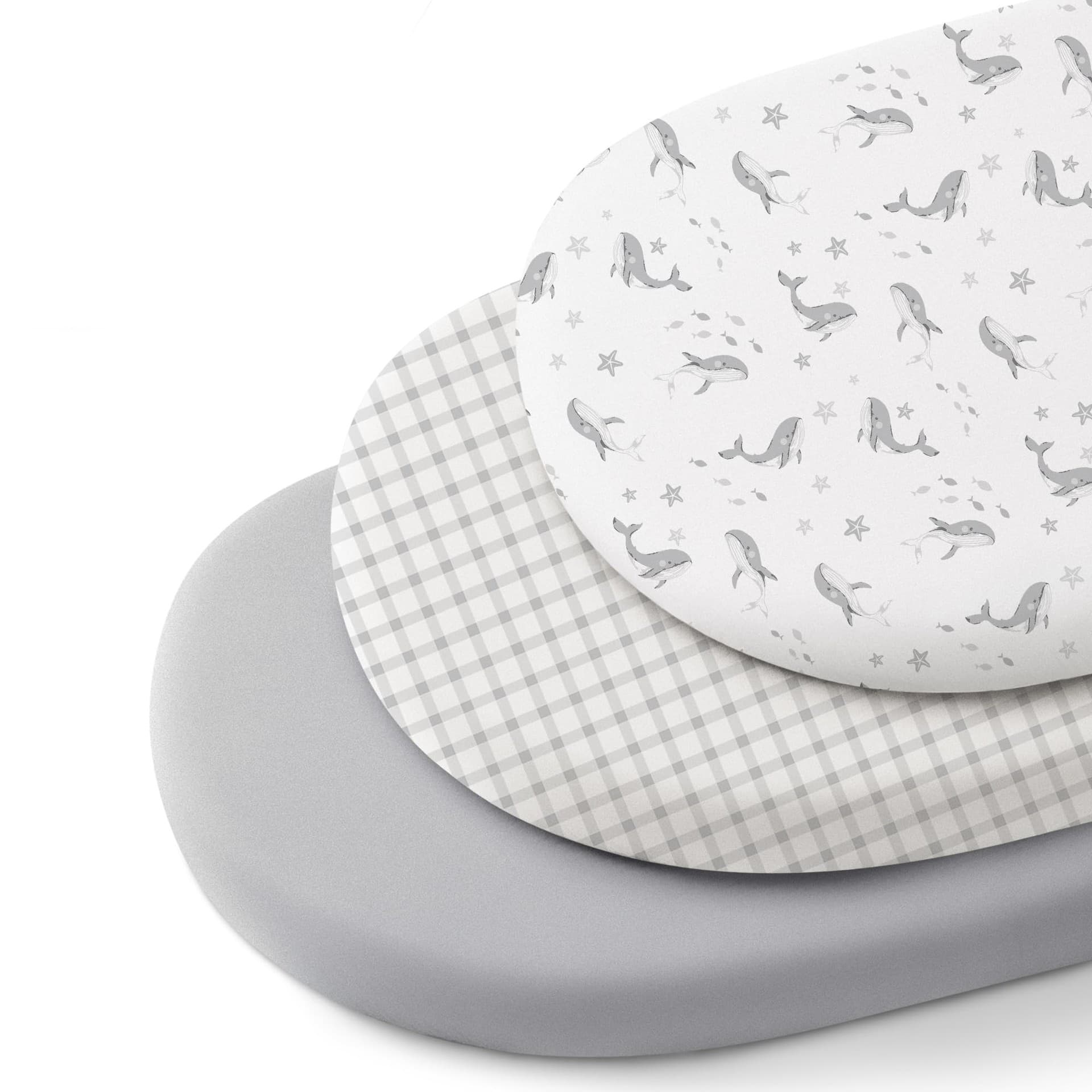 European and American Baby Printed Bassinet Fitted Sheet for Multiple Sizes, Printed Gauze Pure Cotton Removable