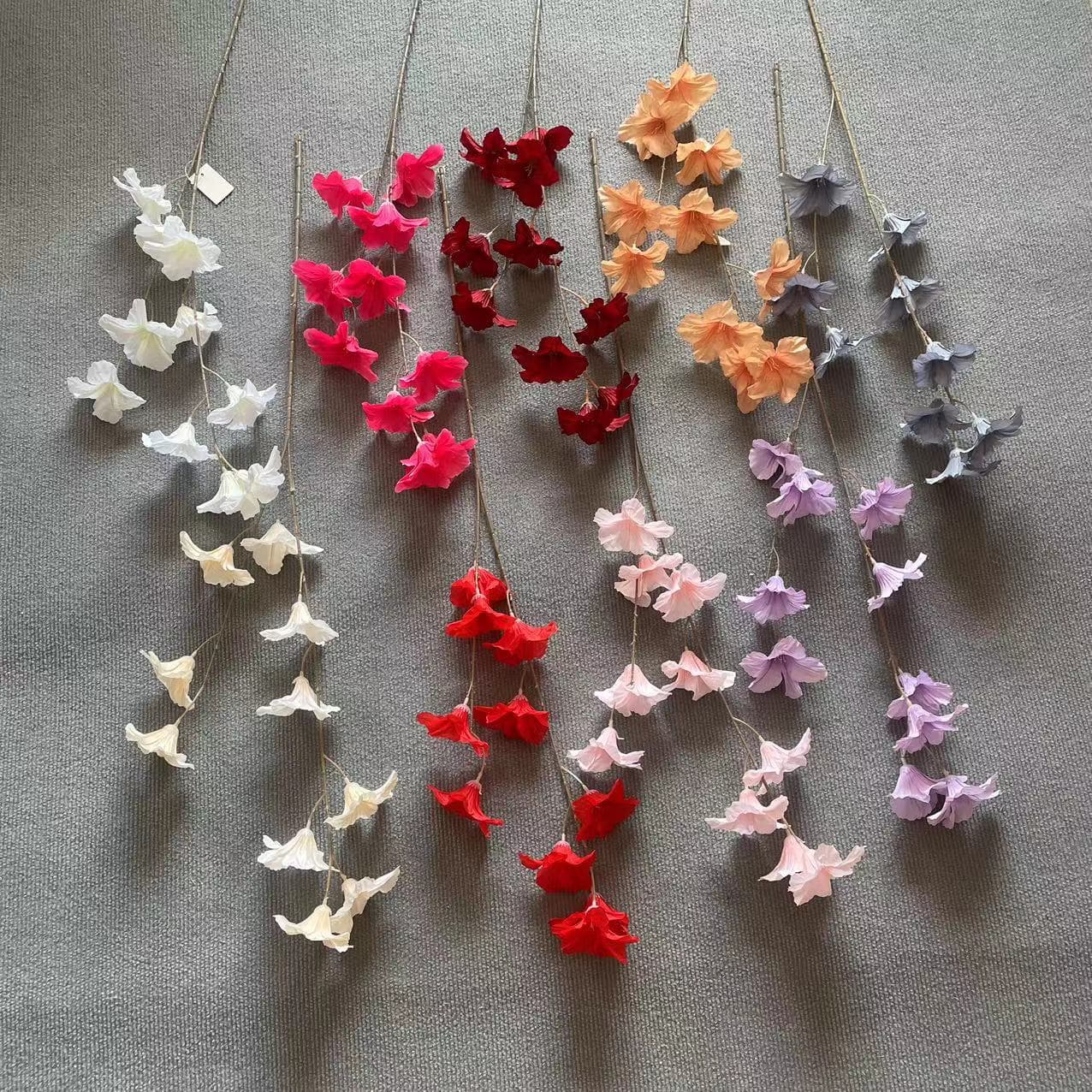 Wedding Decoration Best-selling Trumpet Flower Morning Glory Artificial Silk Fabric Fake Flowers for Wedding Hotel Home Decor