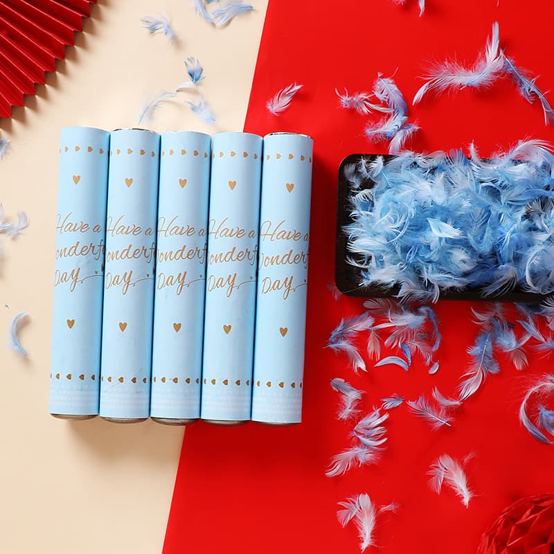 Wedding Celebration Fireworks, Blue Feather Fireworks, Bar Atmosphere Spray Fireworks, Graduation Fireworks Tube, Festival Celebration Hand-Twisted Fireworks
