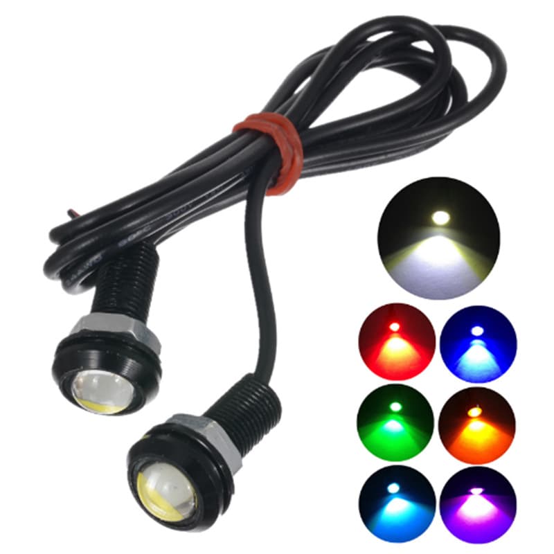 Car LED Light 18MM Eagle Eye Light Rogue Light Screw Light Reverse Light Motorcycle Light Modification Light
