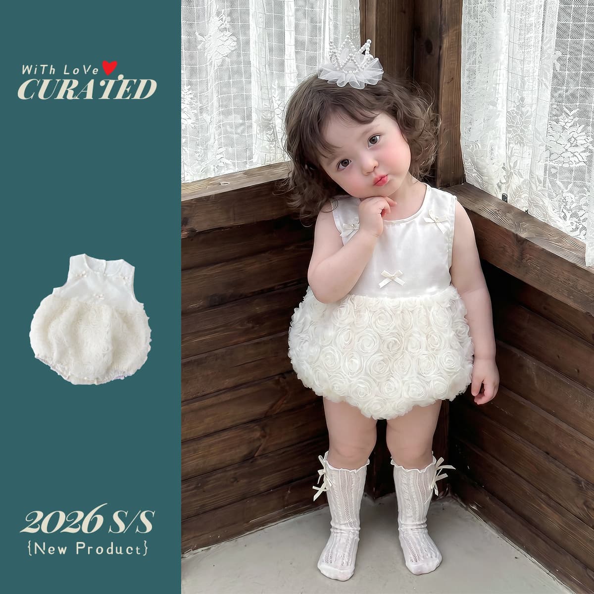 Baby girl summer romper jumpsuit baby bow mesh sleeveless coveralls girls fashionable going out clothes