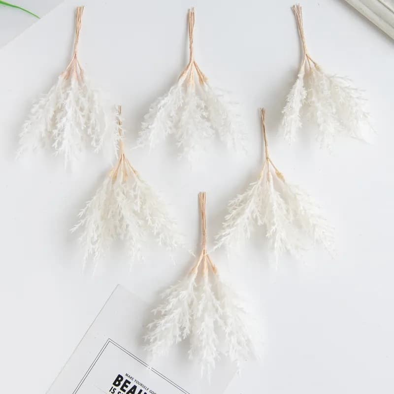 Forest-style Frosted Velvet Branch Artificial Plant for Wedding Home Decoration DIY Rime Effect Craft Supplies Wholesale