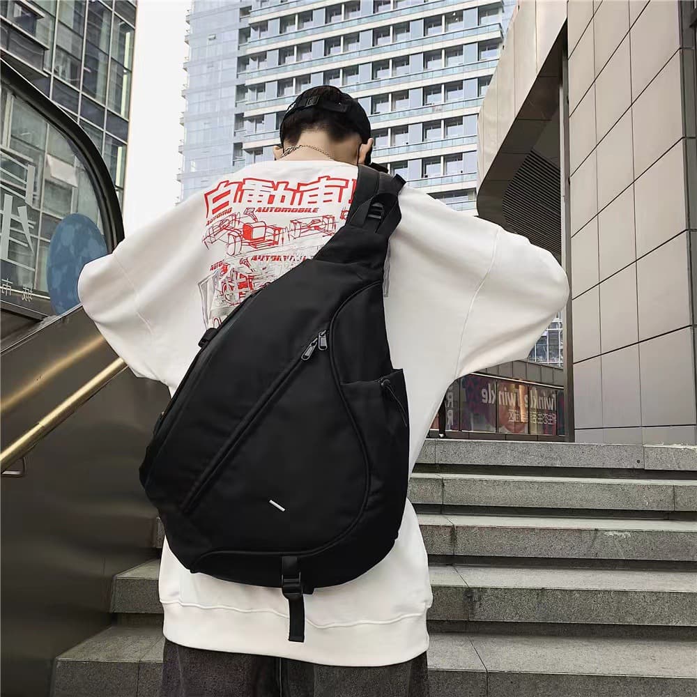2024 New Men's Crossbody Bag Shoulder Bag Large Capacity Casual Bag Sports Bag Water Drop Bag Men's Outdoor Chest Bag