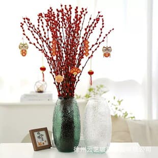 Creative Simple Glass Vase, Internet Celebrity High-End Feel, Water-Raised Fresh Flowers, Roses, Plants, Flower Vase, Dining Table, Living Room Decoration