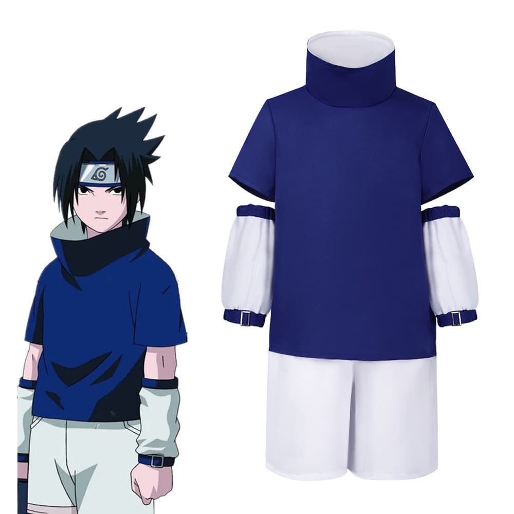 In Stock Gen 1 Blue Sasuke Cosplay Costume Anime Ninja Cosplay Outfit for Comic Con Stage Performance