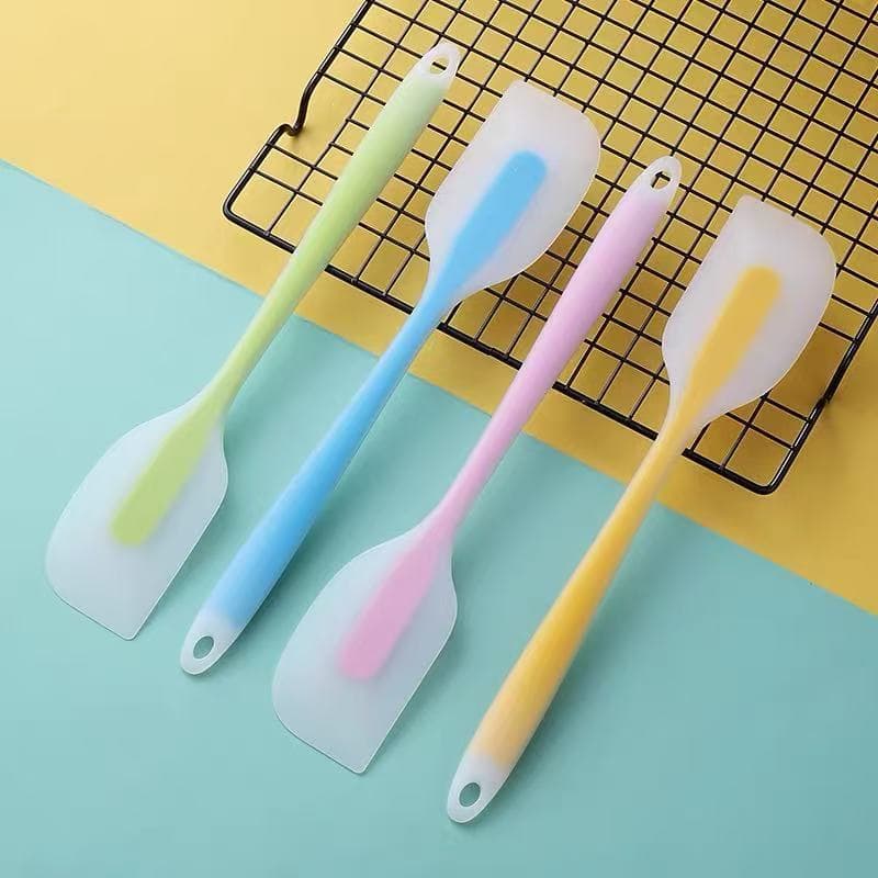 All-In-One Transparent Silicone Spatula for Mixing Cream, Butter, and Cake Baking Tools