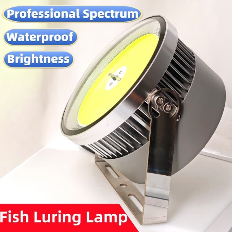 High Power Fishing Boat Fish Attractor Light, Outdoor Waterproof 220V, Sea Fishing Squid Fishing Light, High Power